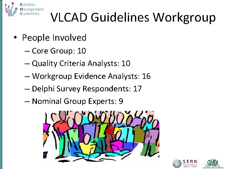 Nutrition Management Guidelines VLCAD Guidelines Workgroup • People Involved – Core Group: 10 –