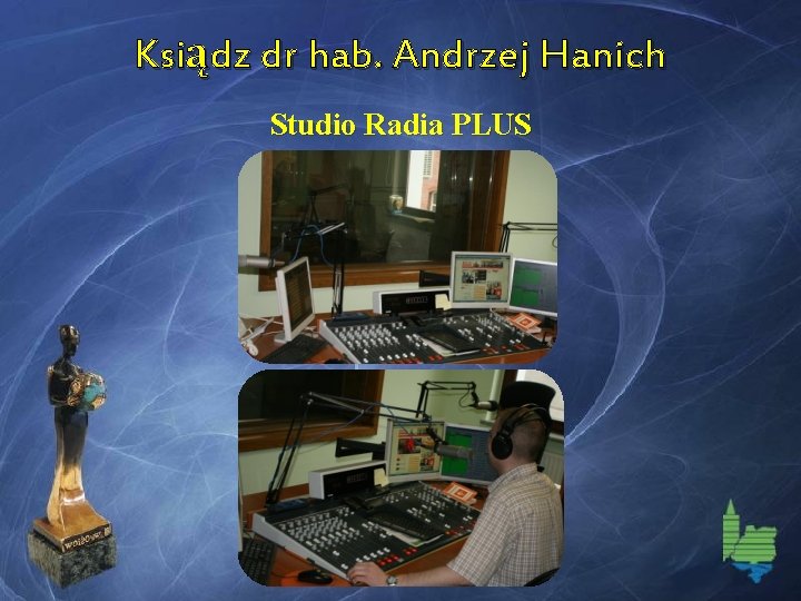 Ksiądz dr hab. Andrzej Hanich Studio Radia PLUS 