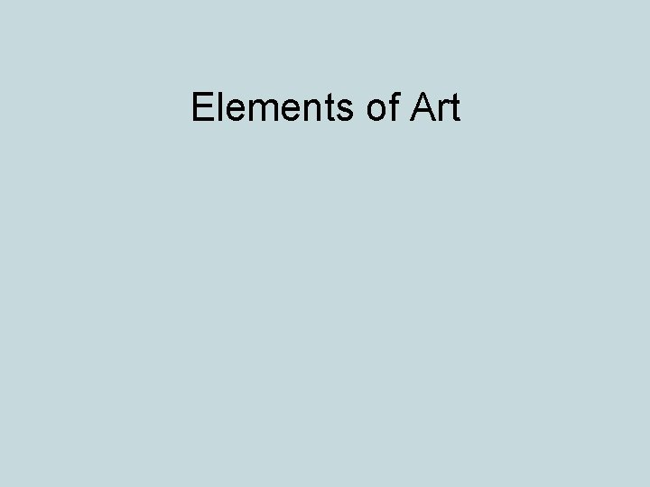 Elements of Art 