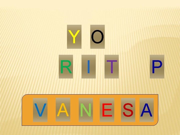 Y O R I T P V A N E SA 