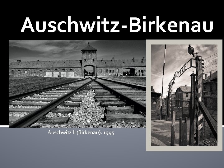 Auschwitz-Birkenau Auschwitz II (Birkenau), 1945 