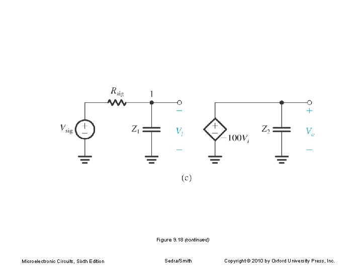 Figure 9. 18 (continued) Microelectronic Circuits, Sixth Edition Sedra/Smith Copyright © 2010 by Oxford