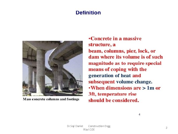 Dr. Saji Daniel Construction Engg. Rizvi COE 2 