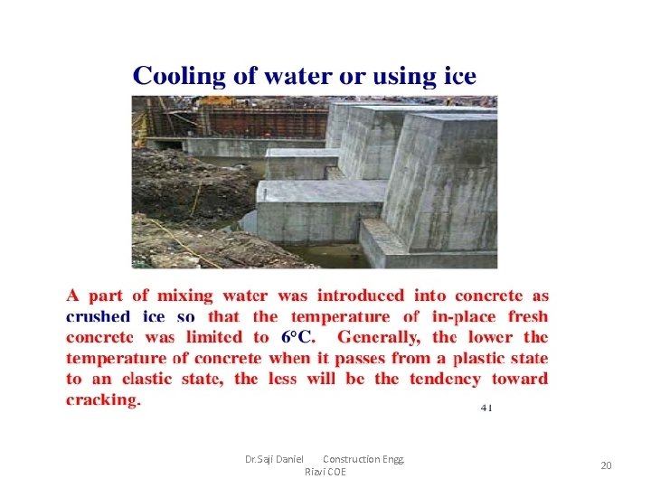 Dr. Saji Daniel Construction Engg. Rizvi COE 20 