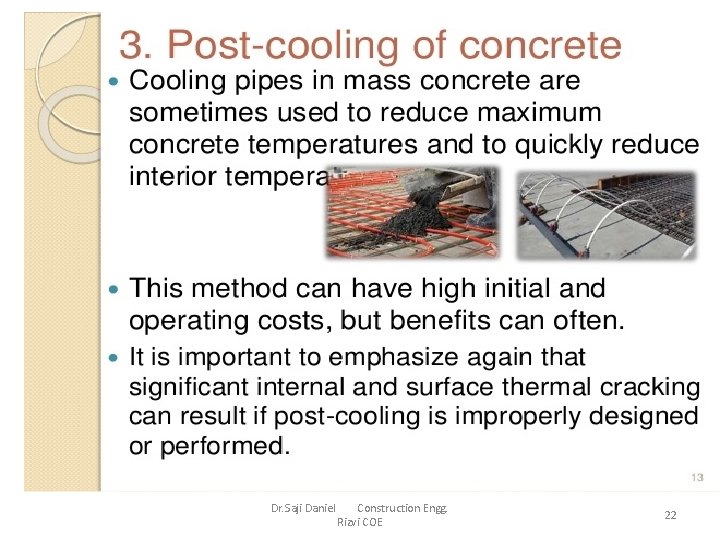 Dr. Saji Daniel Construction Engg. Rizvi COE 22 