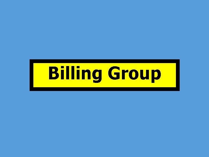 Billing Group 