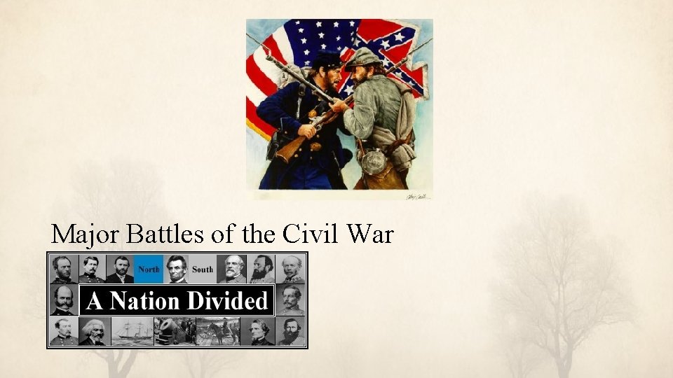 Major Battles of the Civil War 