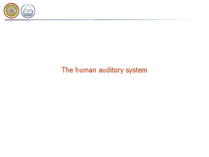The human auditory system 