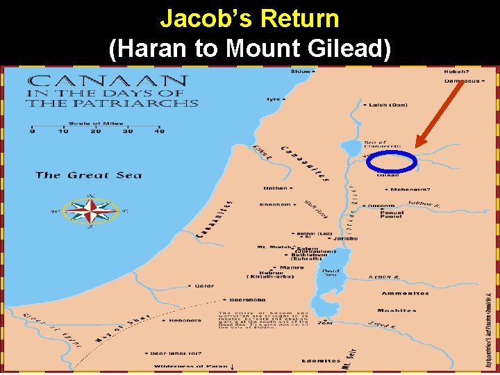 Jacob’s Return (Haran to Mount Gilead) 