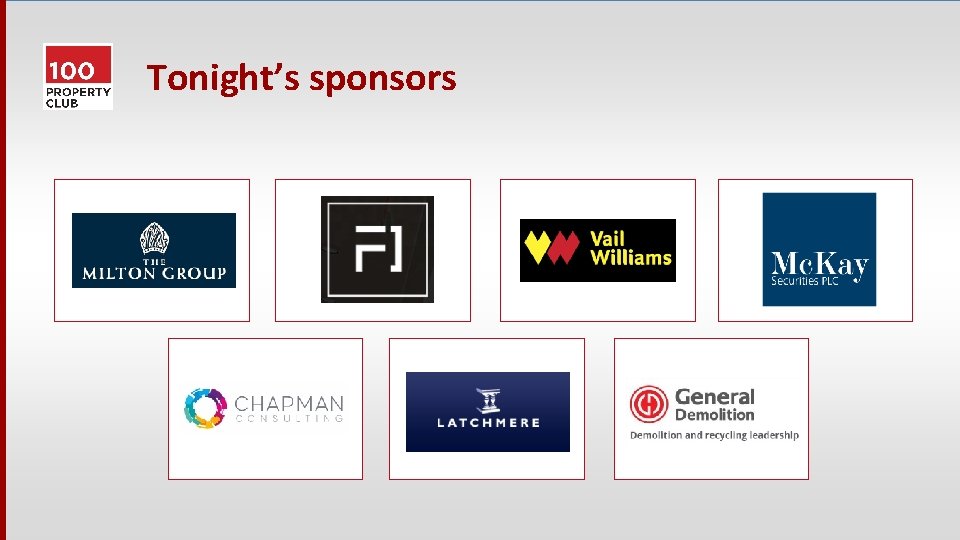 Tonight’s sponsors 