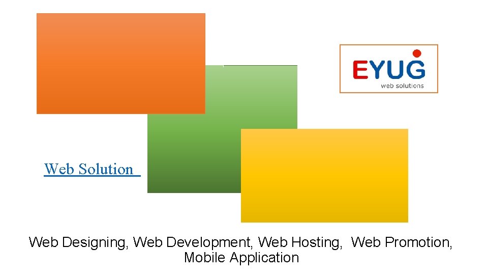 Web Solution Web Designing, Web Development, Web Hosting, Web Promotion, Mobile Application 
