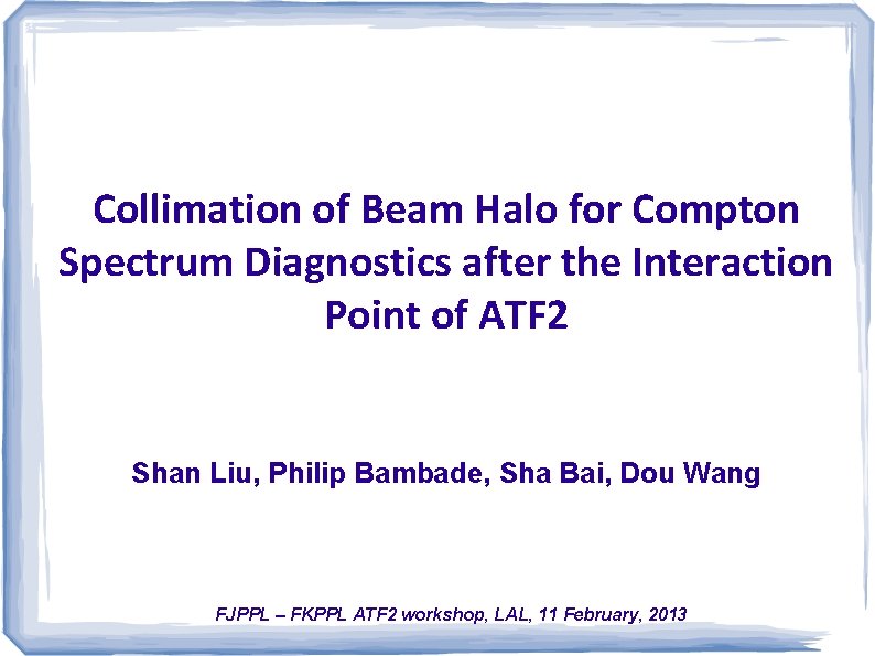 Collimation of Beam Halo for Compton Spectrum Diagnostics after the Interaction Point of ATF