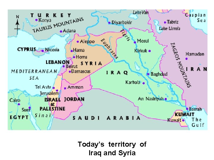 Today’s territory of Iraq and Syria 