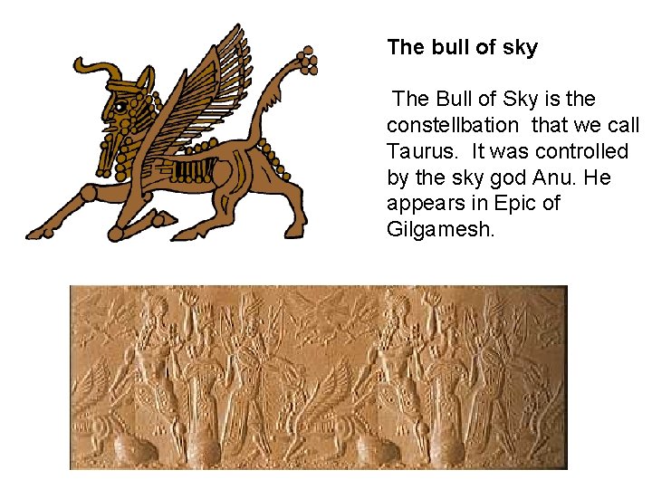 The bull of sky The Bull of Sky is the constellbation that we call