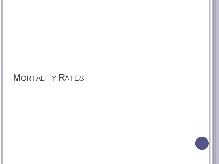 MORTALITY RATES 