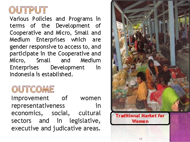 Various Policies and Programs in terms of the Development of Cooperative and Micro, Small
