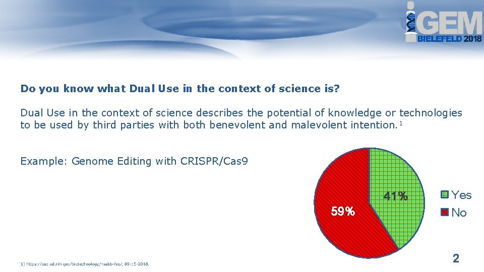 Do you know what Dual Use in the context of science is? Dual Use Do you know what Dual Use in the context of science is? Dual Use