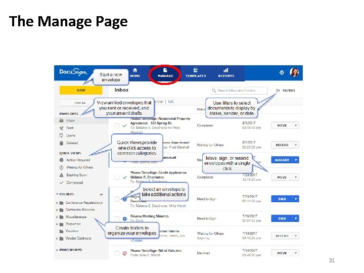 The Manage Page 31 