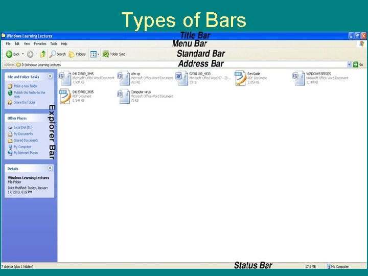 Types of Bars 