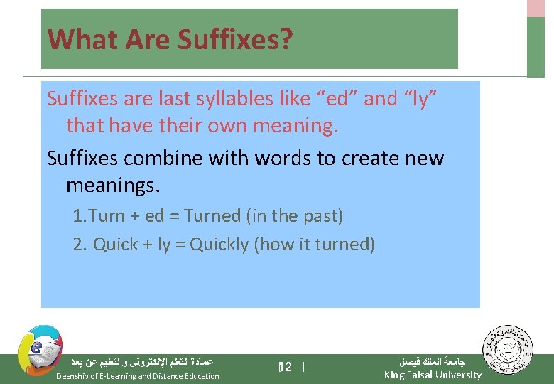 What Are Suffixes? Suffixes are last syllables like “ed” and “ly” that have their