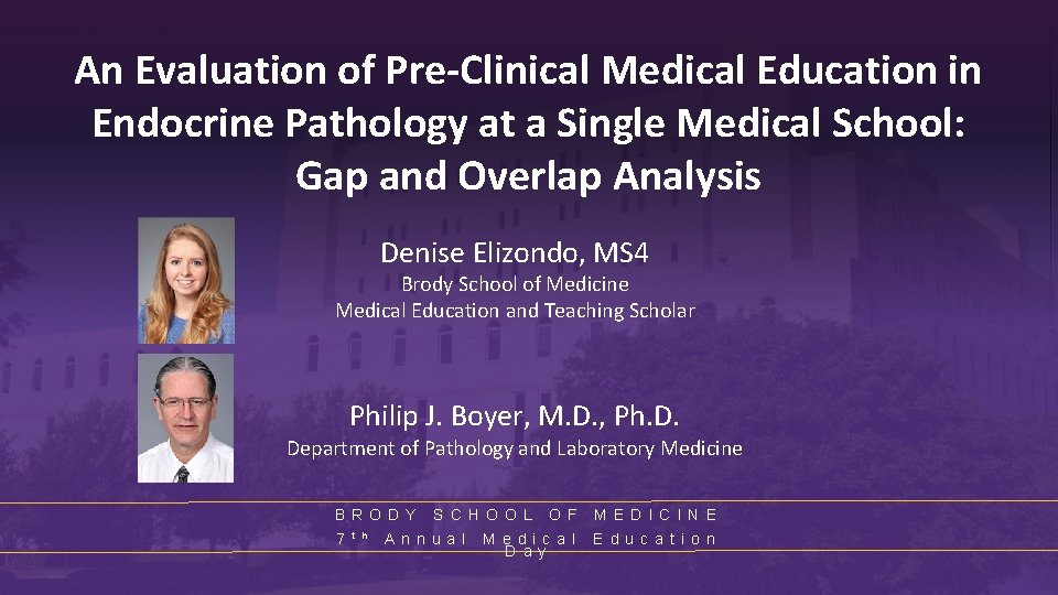 An Evaluation of Pre-Clinical Medical Education in Endocrine Pathology at a Single Medical School: