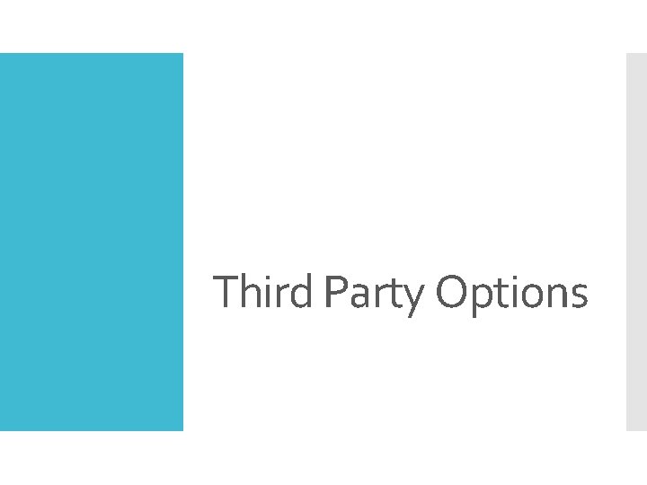 Third Party Options 