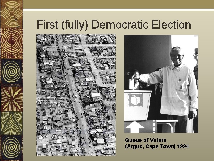 First (fully) Democratic Election Queue of Voters (Argus, Cape Town) 1994 