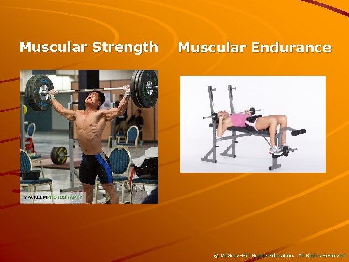 Muscular Strength Muscular Endurance © Mc. Graw-Hill Higher Education. All Rights Reserved 