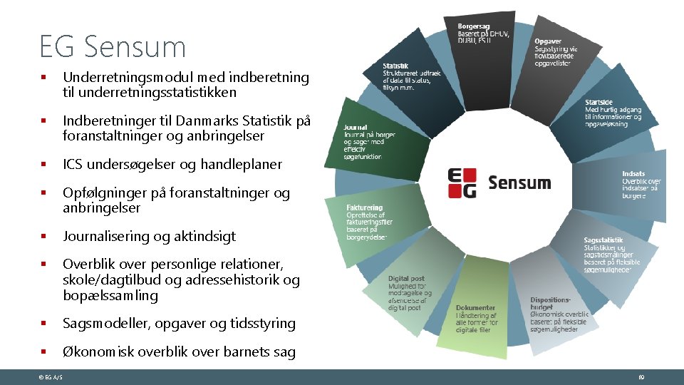 EG Sensum § Underretningsmodul med indberetning til underretningsstatistikken § Indberetninger til Danmarks Statistik på