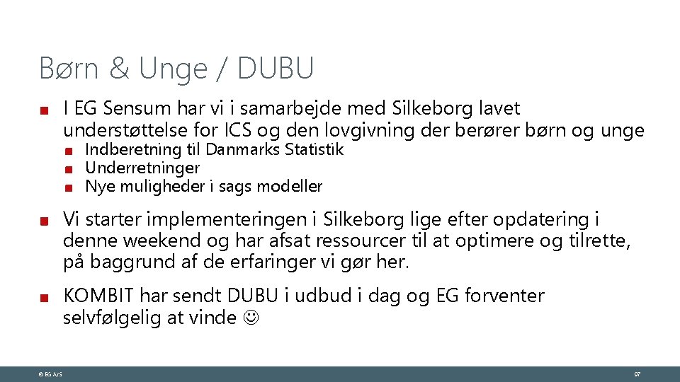 Børn & Unge / DUBU I EG Sensum har vi i samarbejde med Silkeborg