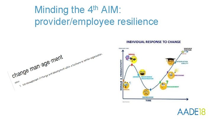 Minding the 4 th AIM: provider/employee resilience 