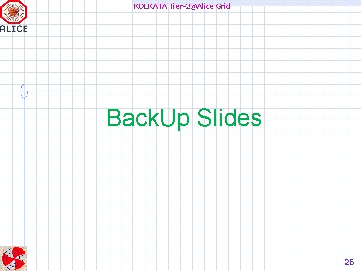 KOLKATA Tier-2@Alice Grid Back. Up Slides 26 