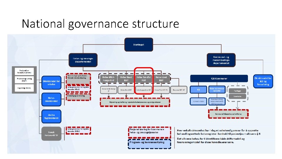 National governance structure 
