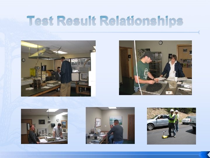 Test Result Relationships 
