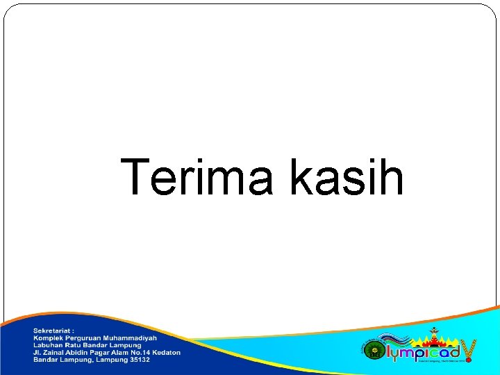 Terima kasih 