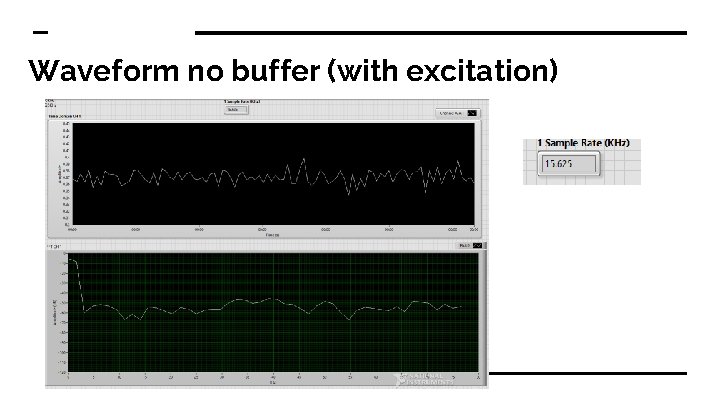 Waveform no buffer (with excitation) 
