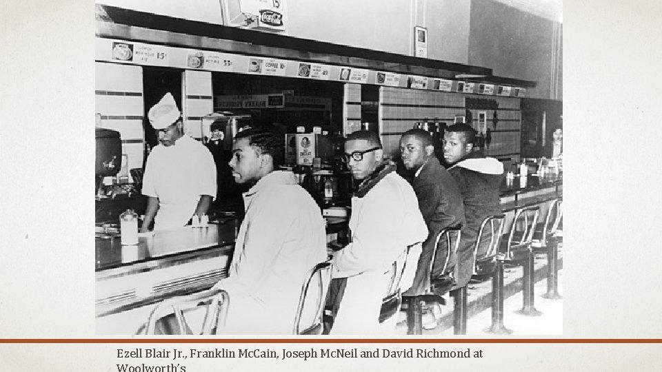 Ezell Blair Jr. , Franklin Mc. Cain, Joseph Mc. Neil and David Richmond at