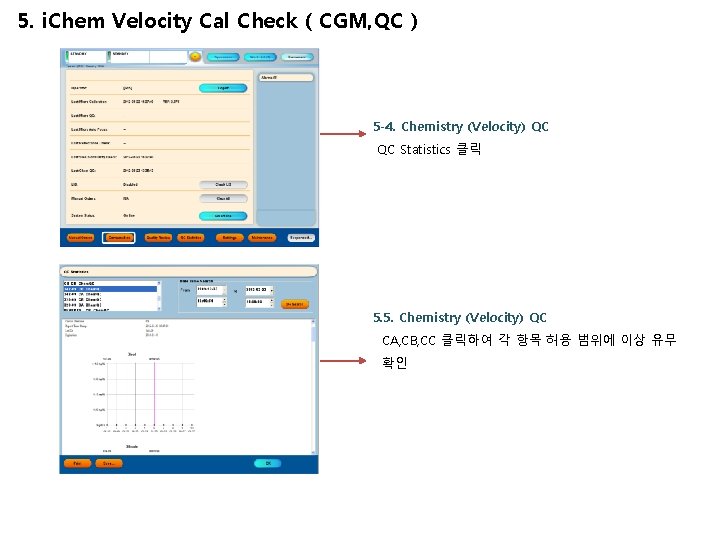 5. i. Chem Velocity Cal Check ( CGM, QC ) 5 -4. Chemistry (Velocity)