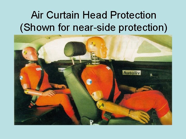 Air Curtain Head Protection (Shown for near-side protection) 