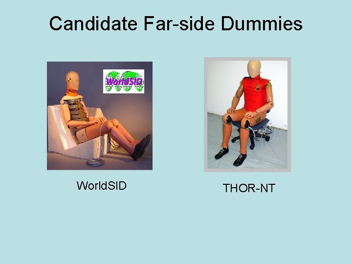 Candidate Far-side Dummies World. SID THOR-NT 