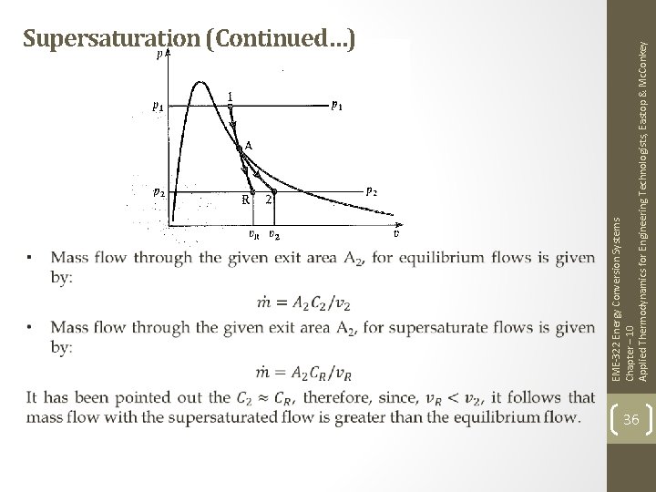 EME-322 Energy Conversion Systems Chapter – 10 Applied Thermodynamics for Engineering Technologists, Eastop &