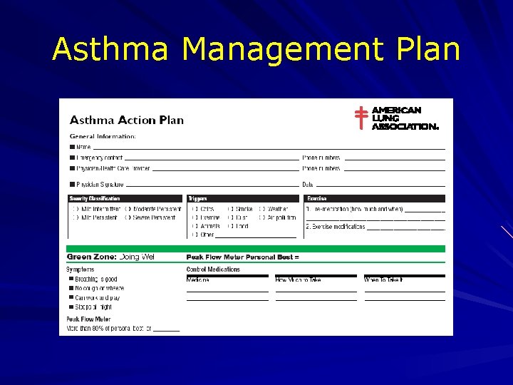 Asthma Management Plan 