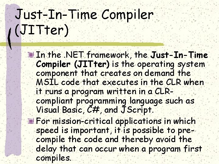 ASP NET The NET Framework The NET Framework