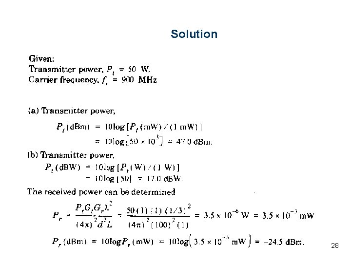 Solution 28 Solution 28