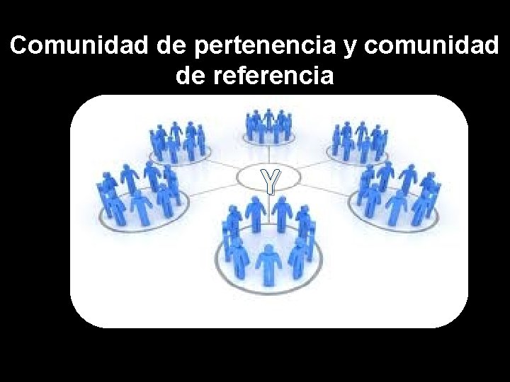 Comunidad de pertenencia y comunidad de referencia Y 