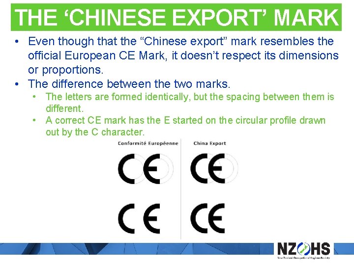 THE ‘CHINESE EXPORT’ MARK • Even though that the “Chinese export” mark resembles the