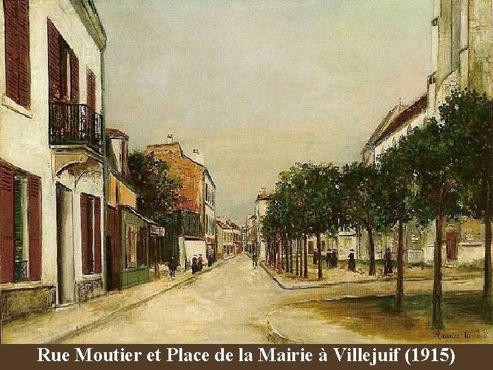Rue Moutier et Place de la Mairie à Villejuif (1915) 