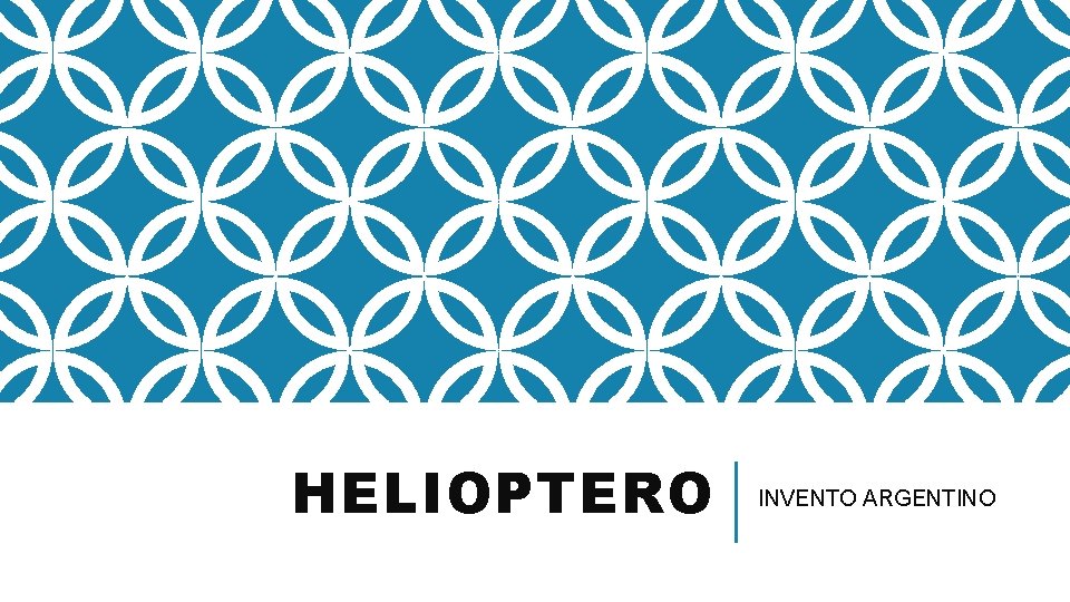HELIOPTERO INVENTO ARGENTINO 