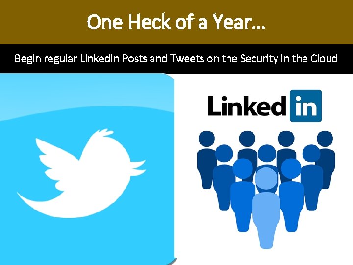 One Heck of a Year… Begin regular Linked. In Posts and Tweets on the One Heck of a Year… Begin regular Linked. In Posts and Tweets on the