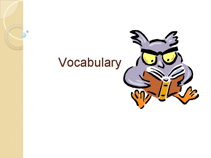 Vocabulary 